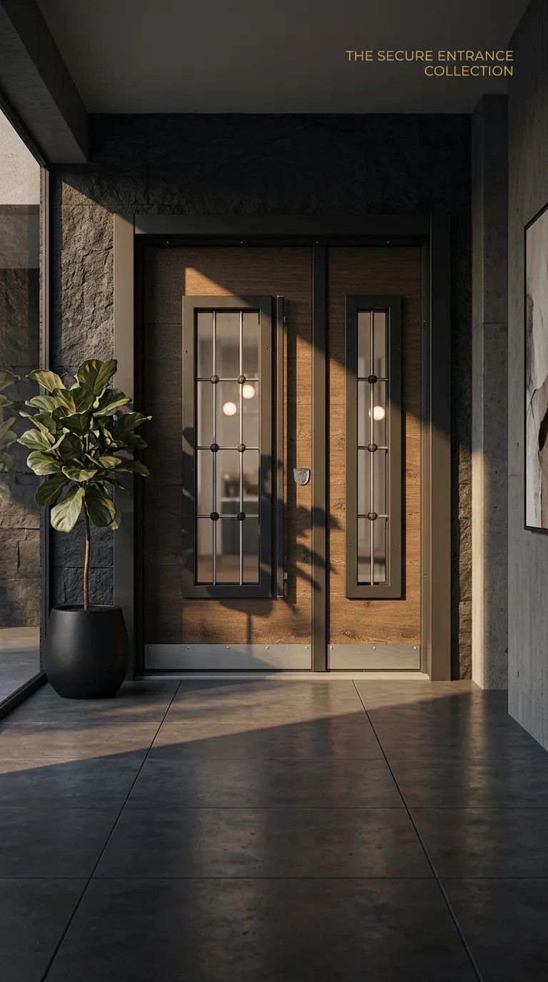 Çift Kanat Bina Giriş Kapısı Seri Dombira - 211 - Görsel 2