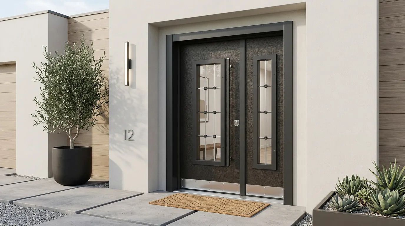 Çift Kanat Bina Giriş Kapısı Seri Dombira - 211 - Görsel 3