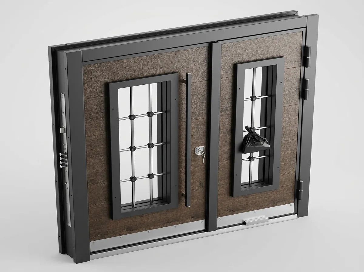 Çift Kanat Bina Giriş Kapısı Seri Dombira - 211 - Görsel 4